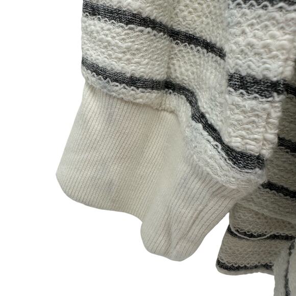 Loft Outlet Lounge Size Large Striped Long Sleeve Pullover Sweatshirt Sweater - Picture 4 of 6
